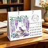 DIY 2027 Diamond Painting Calendar Art Kit Paper Desk Calendar Desktop Decoration Craft Kit