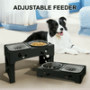 Cornmi 2-in-1 Adjustable Height Slow Feeding Bowl for Small to Medium Dogs and Cats