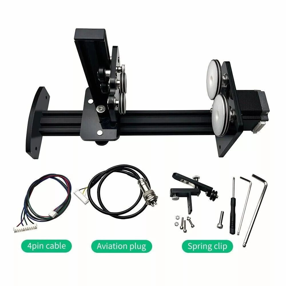 LUNYEE Laser Roller Rotary Axis Engraver Attachment for Column Laser Engravers Machine