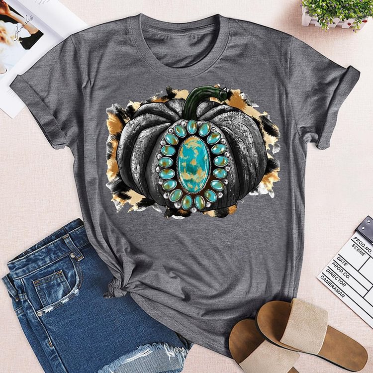 ANB - Turquoise Pumpkin Retro Tee-05669