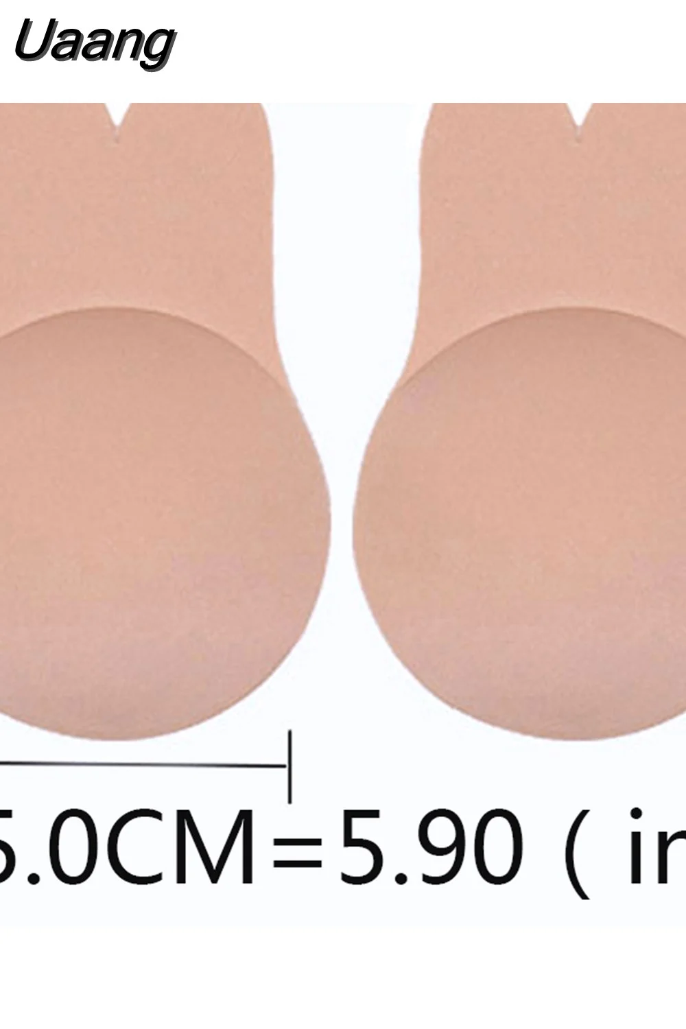 Uaang Adhesive Silicone Bra Pads Reusable Women Fish Tail Bh Sticky Bra Strapless Push Up Invisible Bra Sexy Lingerie Rabbit Bras