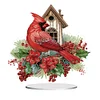 Diamond Painting Acrylic Cardinal  Desktop Decorations Ornaments for Adults Beginner