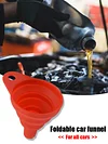 Collapsible Gasoline Oil Fuel Petrol Liquid Change Filler Foldable Engine Funnel