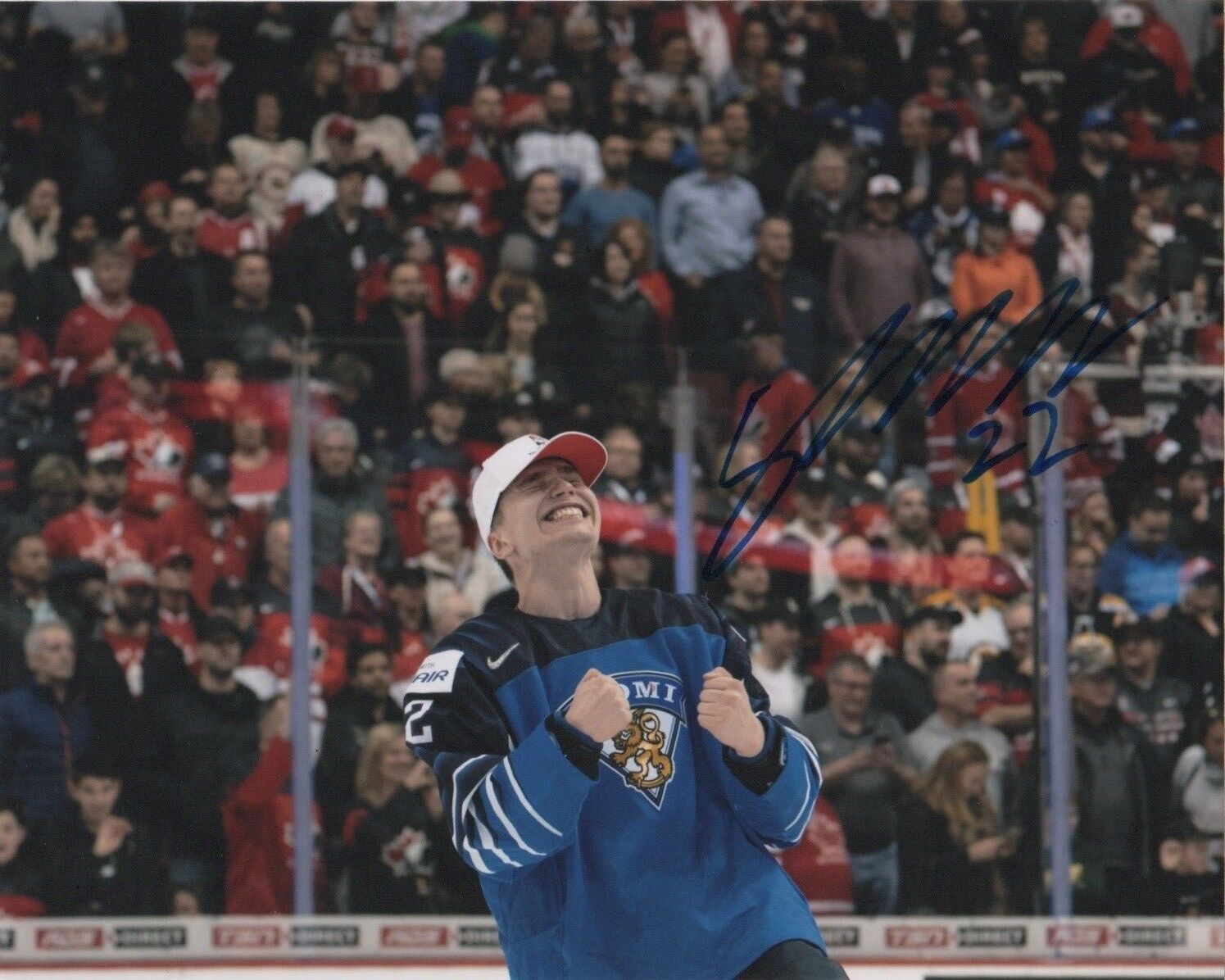 Team Finland Santeri Virtanen Autographed Signed 8x10 Photo Poster painting COA #1