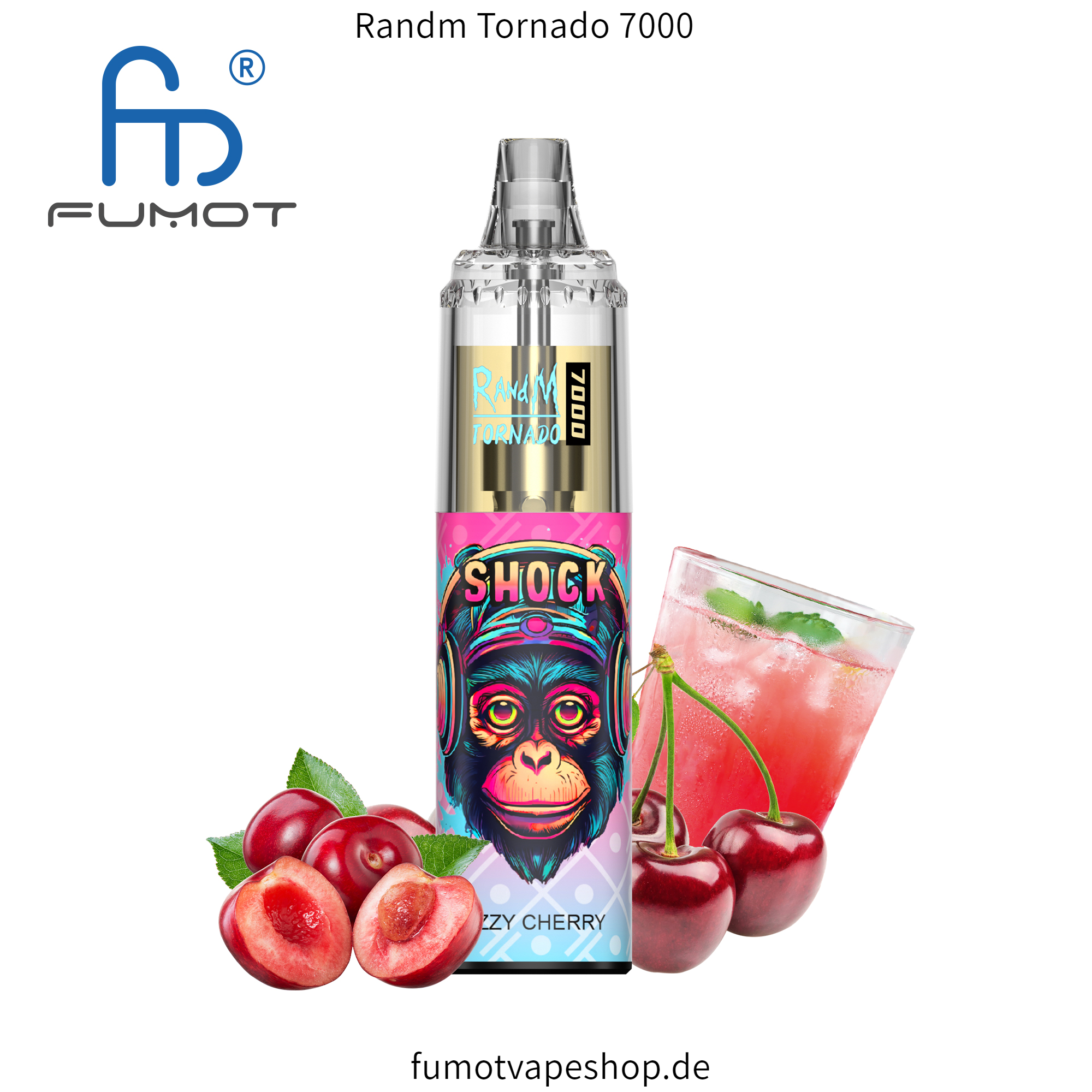Randm Tornado 7000 Sprudelnde Kirsche  fumotvapeshop