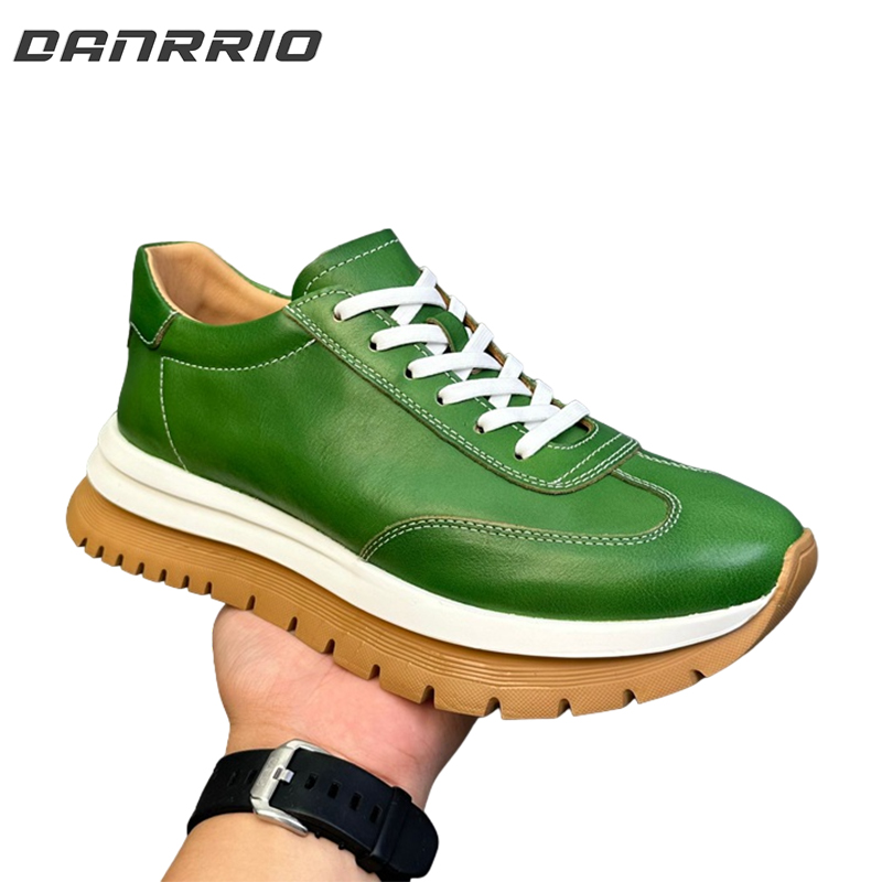 DANRRIO Handmade Retro Cowhide Casual Sneakers DANRRIO.COM DANRRIO