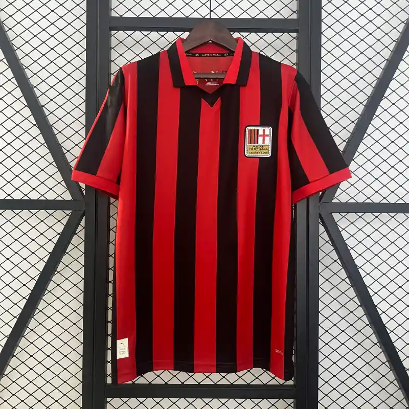 24/25 AC Milan Red 125th Special Soccer Jersey