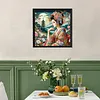 5D DIY Diamond Art Painting Kit Partial Drill Japanese Beauty(Moon Geisha)