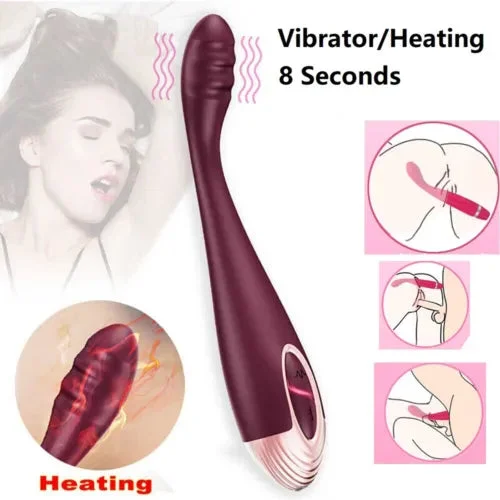 pornhint Pornhint Finger Flapping Heating Anal Dildo Clit G-Spot Rabbit Vibrator Sex Toy for Women