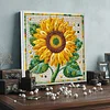 Framed Diamond Painting - Special Shaped - Sunflower(25x25cm)
