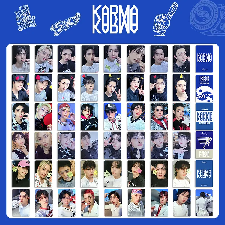 Album Stray Kids 'KARMA' [Compact Ver.] + Carte Pré-commande + Photocards Supplémentaires - Édition Coréenne Originale - 4