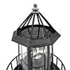 Lighthouse Solar LED Light Garden Outdoor Rotating Beam Sensor Beacon Lamp
