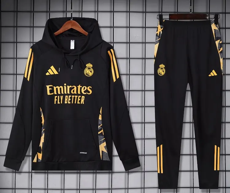 24-25 season Real Madrid training hooded jersey