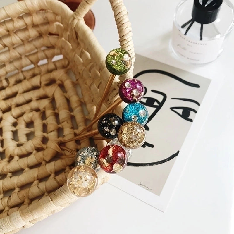 Minimalist Round Metal Plating Hairpin