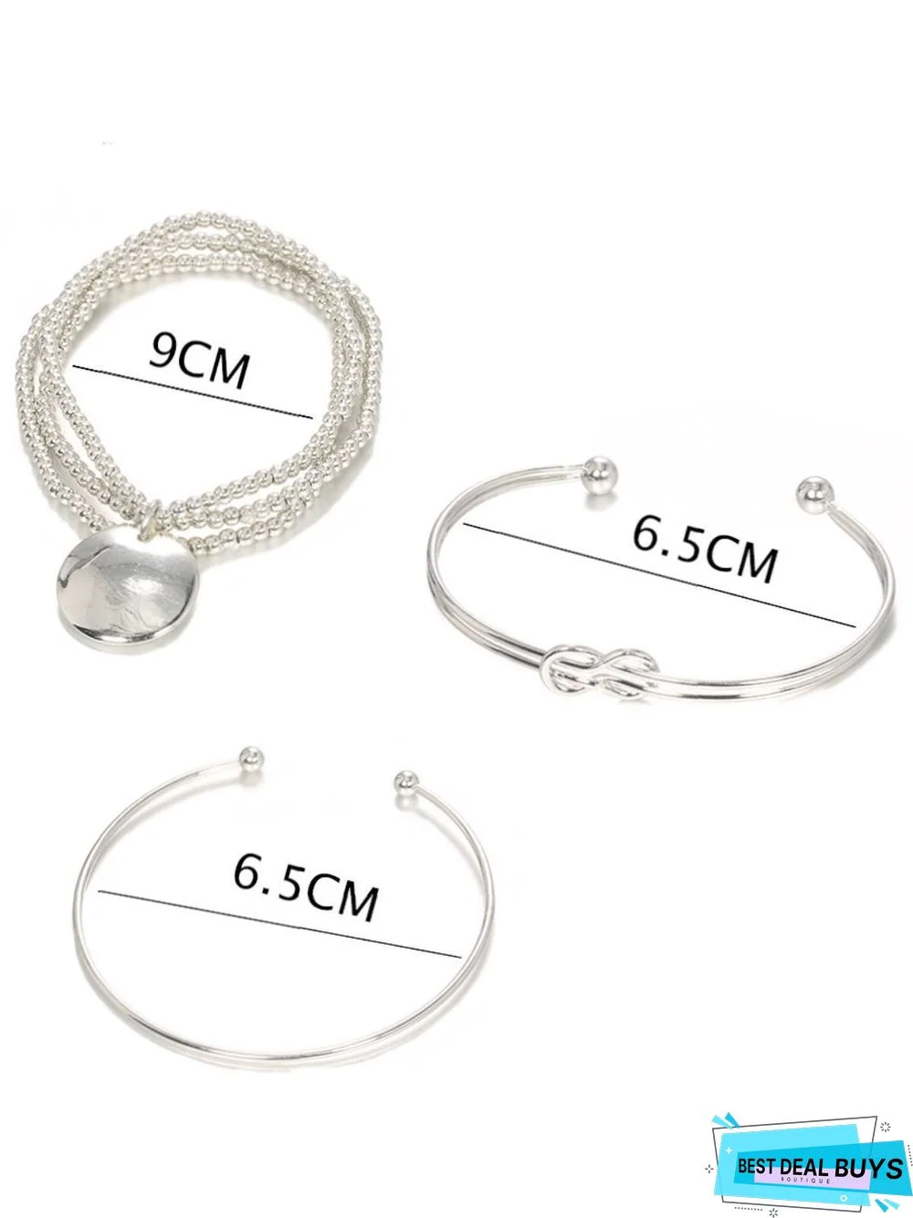 As Picture Simple Alloy Set Bracelet