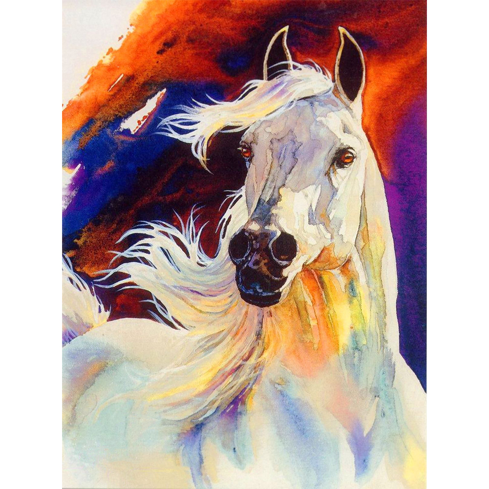 Лошадка красками. Лошадь гуашью. Лошадь акварелью. Картина лошади. Лошадь красками.