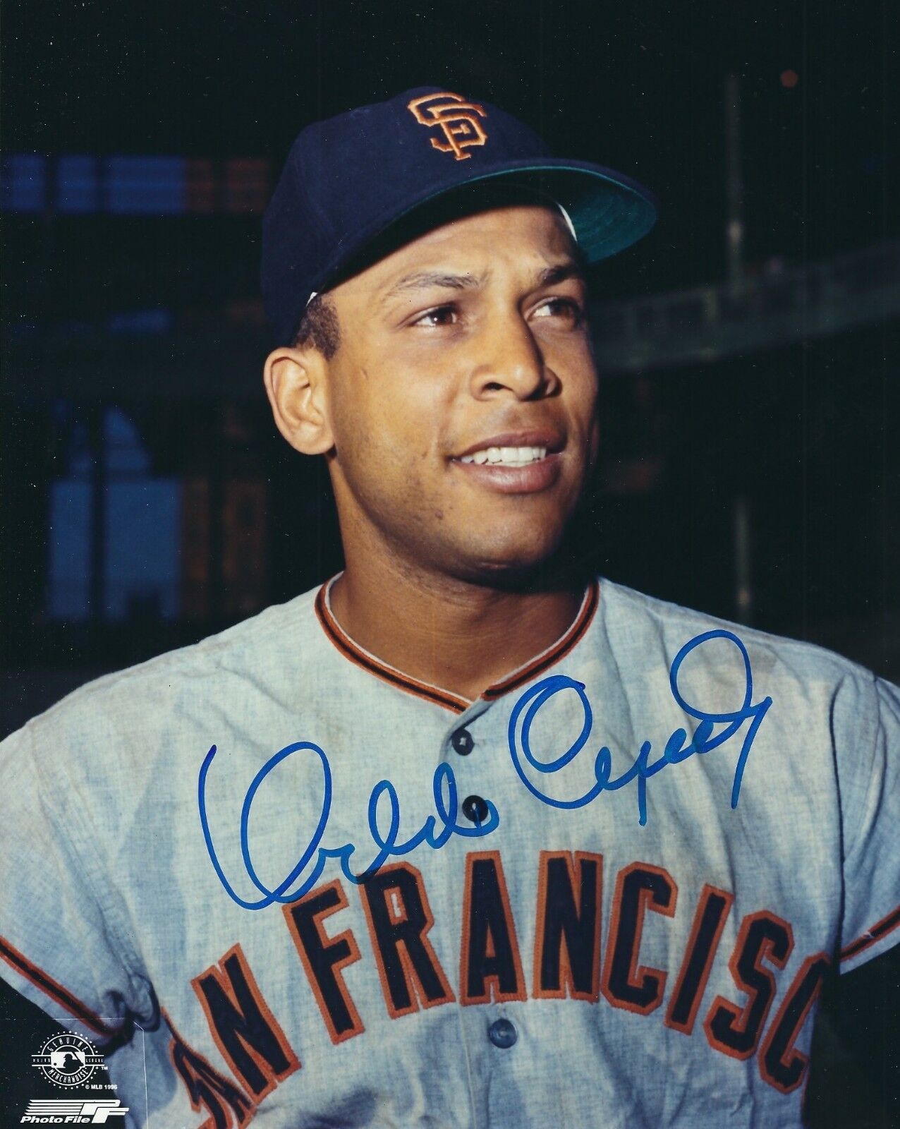 Signed 8x10 ORLANDO CEPEDA San Francisco Giants Photo Poster painting - COA