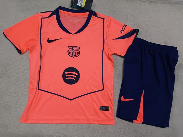 2025-26 Barcelona Away Kit (Kids' Version)