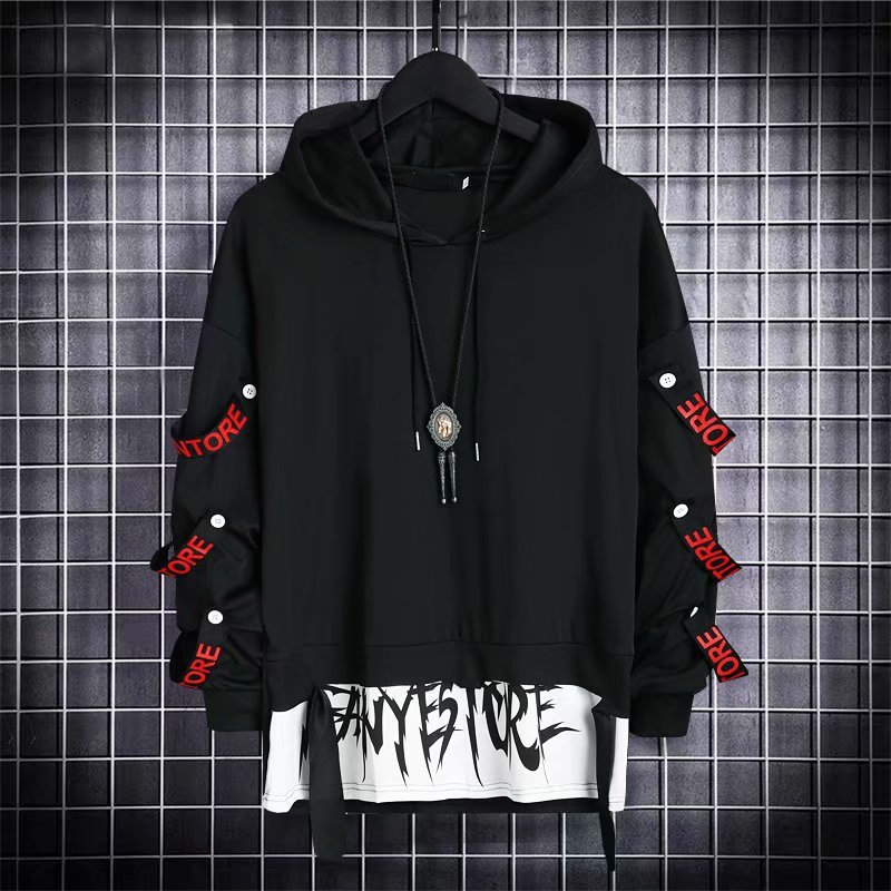 Men's Casual Loose Versatile Personality Street Hip Hop Hoodies