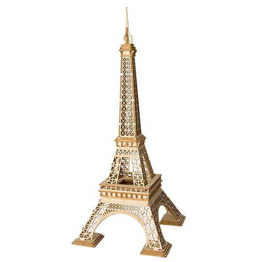 Rolife Eiffel Tower Model 3D Wooden Puzzle TG501 Robotime United Kingdom