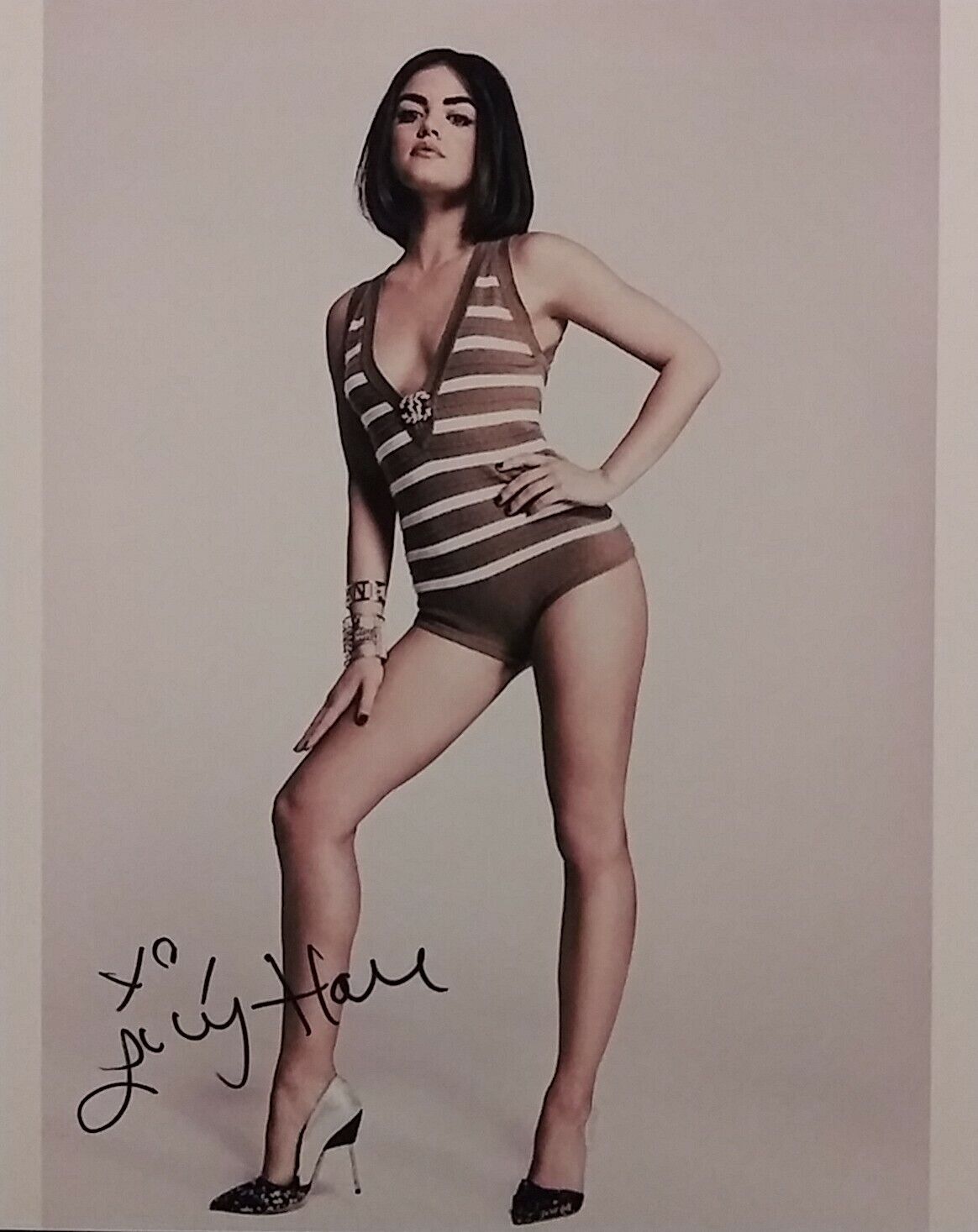 Lucy Hale signed 8 x 10