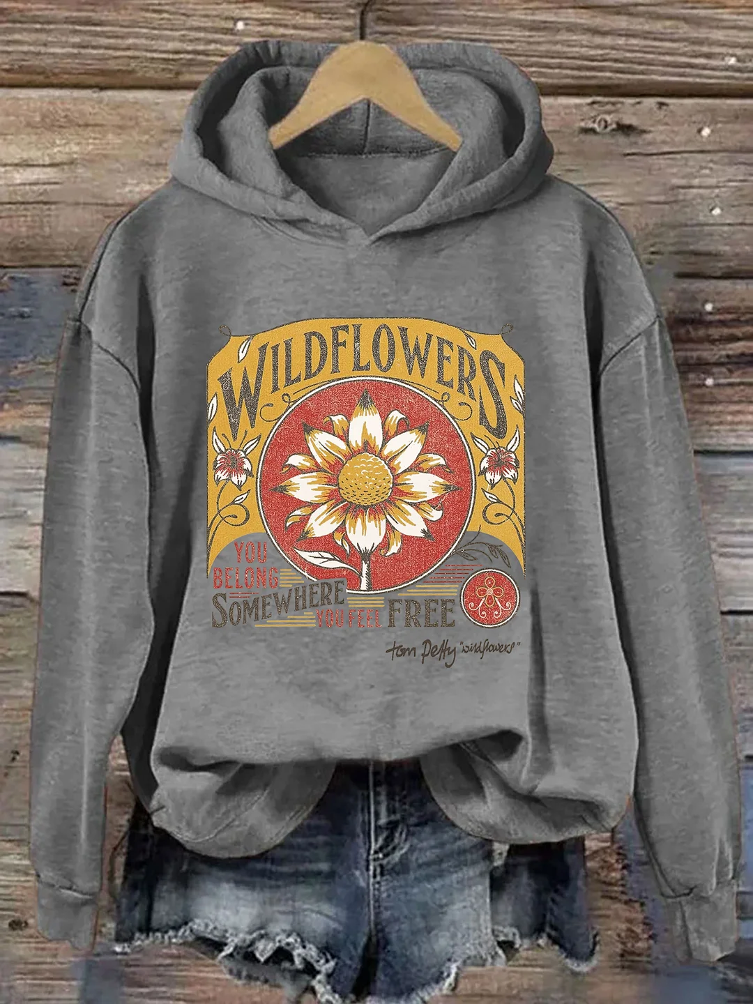 Tom Petty Wildflowers Natural Hoodie
