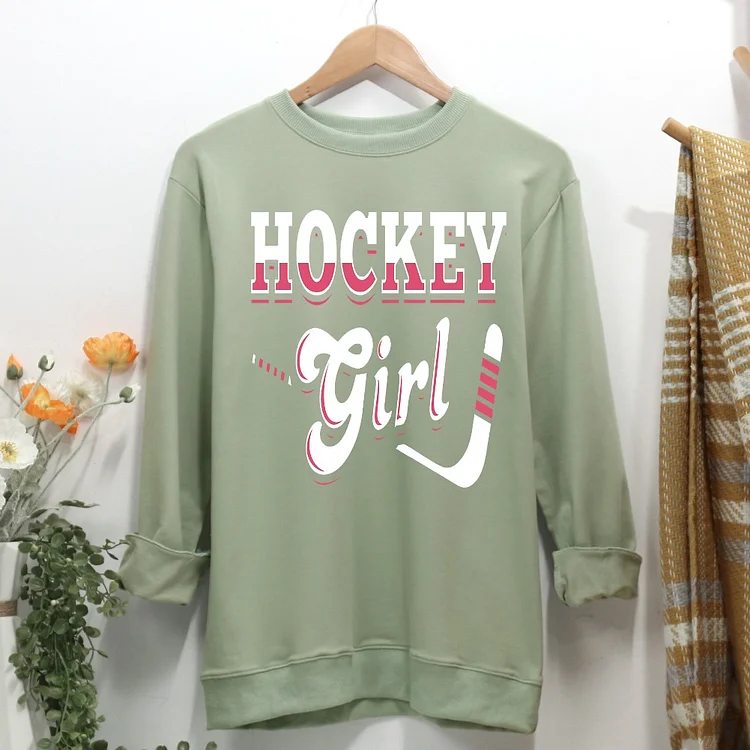 Hockey Girl Women Casual Sweatshirt