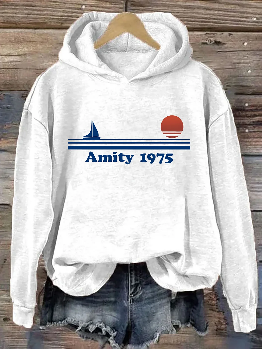 Jaws Amity 1975 Hoodie