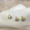 Color-Changing Tapered Titanium Alloy F136 Earrings, Angel Bites Devil Stud