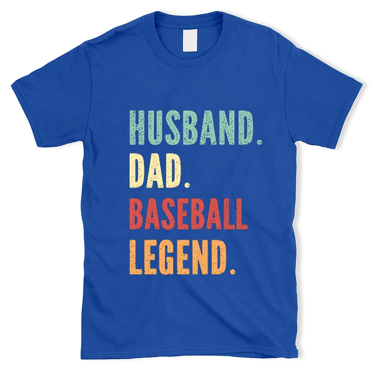 Husband Dad Baseball Legend T-Shirt[personalized name blankets][custom name blankets]
