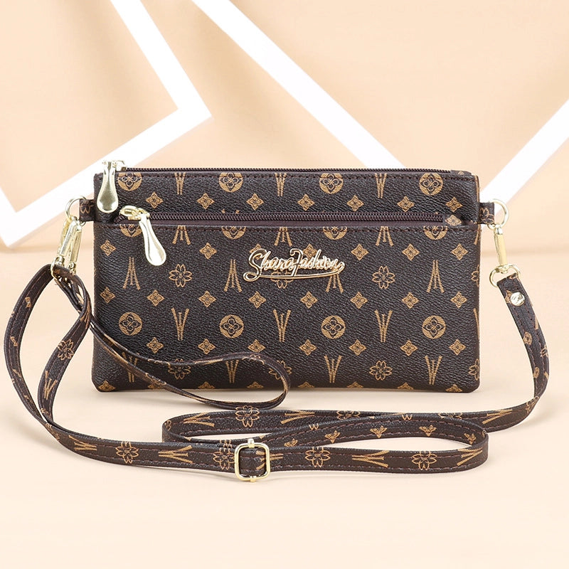 Women’s Small PU Solid Color Elegant Streetwear Square Zipper Square Bag