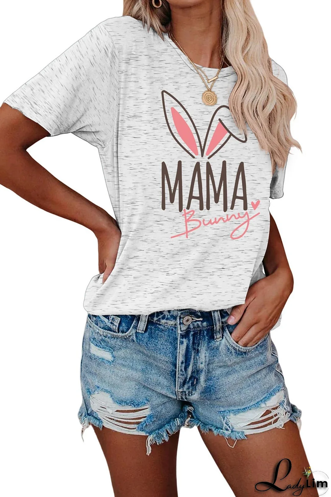 Mama Bunny Graphic T-shirt