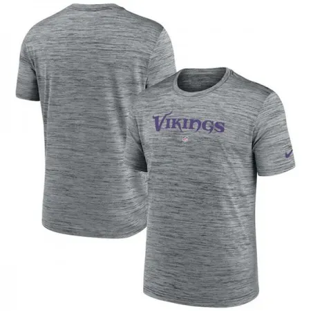 Men's Minnesota Vikings Grey Velocity Performance T-Shirt ZMN3