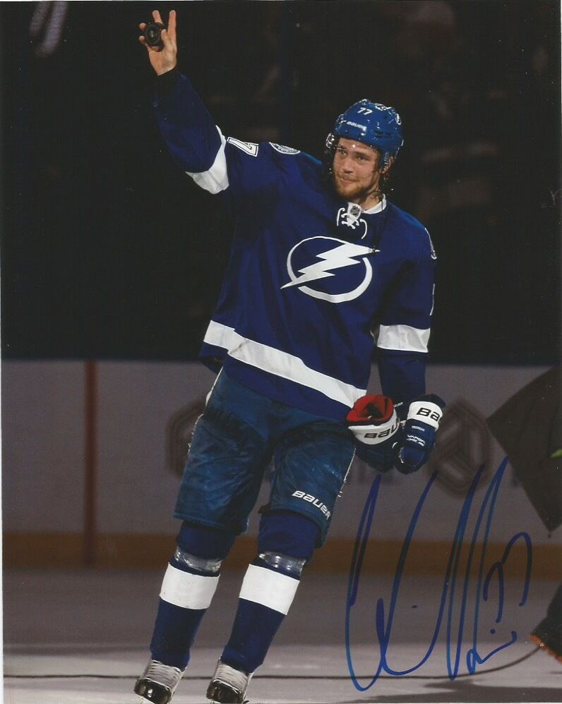 Tampa Bay Lightning Victor Hedman Signed Autographed 8x10 Photo Poster painting COA