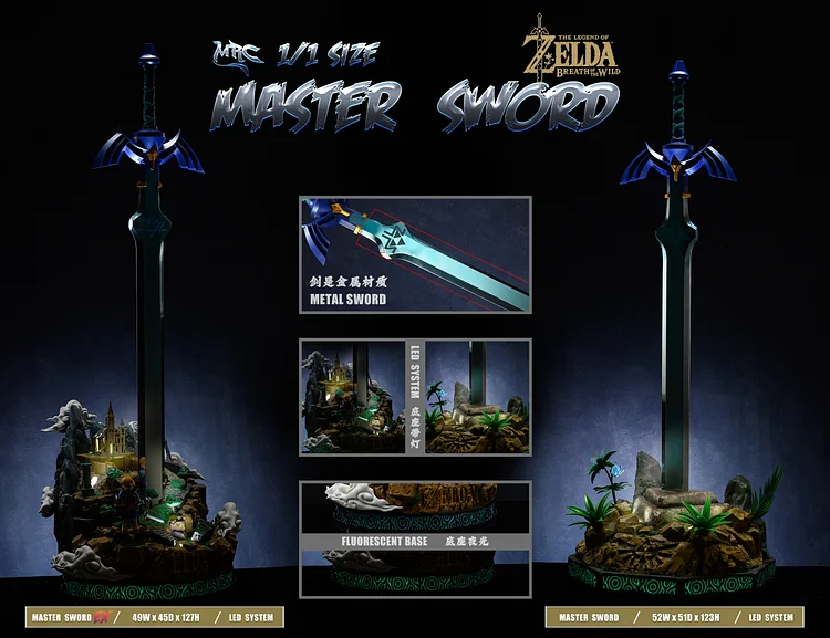 PRE-ORDER】 Panda Studio - The Legend of Zelda - Master Sword Resin Statue  GK