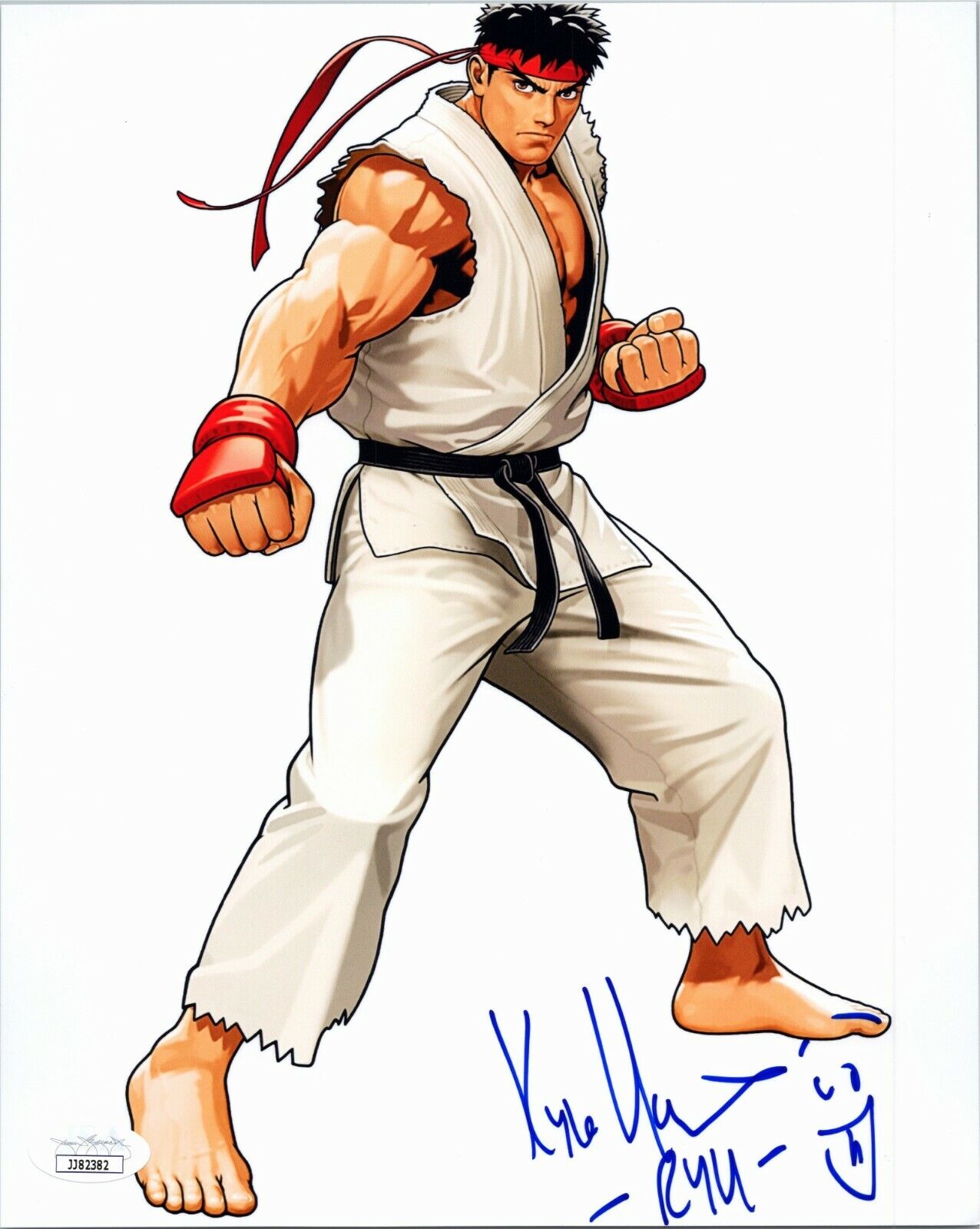 KYLE HEBERT Authentic Hand-Signed RYU - Wreck-it Ralph