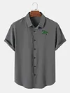 Classic Coconut Casual Everyday Basic Short Sleeve Shirt