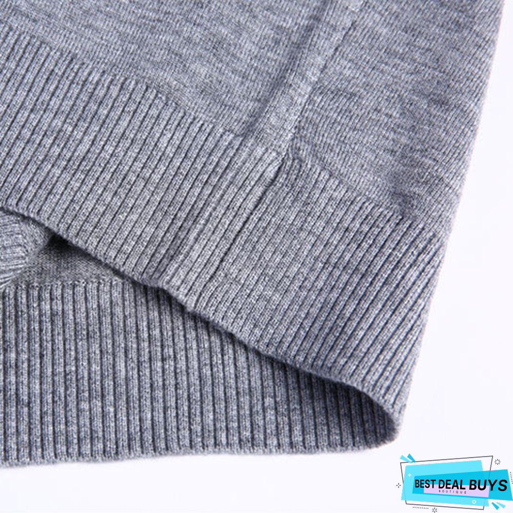 Wool Sweater Men Brand Clothing Slim Warm Sweaters O-Neck Pullover