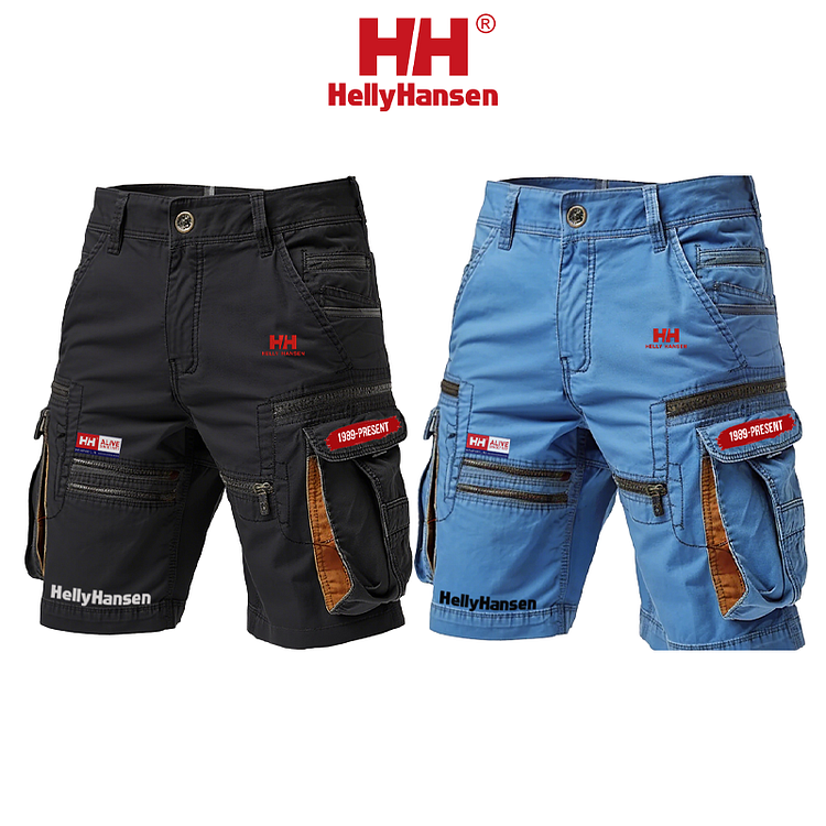 Męskie letnie, oddychające, wodoodporne i wielofunkcyjne spodenki outdoorowe Helly Hansen®, nowe (opakowanie 2 szt.)