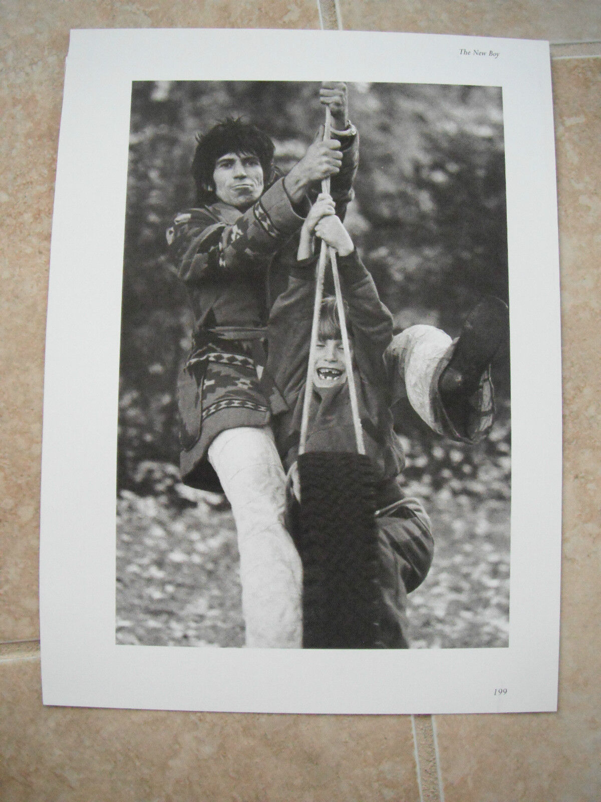 Rolling Stones Keith Richards Vtg Candid Coffee Table Book Photo Poster painting #9