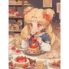 Dessert Tsukino Usagi-9CT Stamped Cross Stitch 65*80cm/25.59*31.5in(Big Size) tapestrymarket