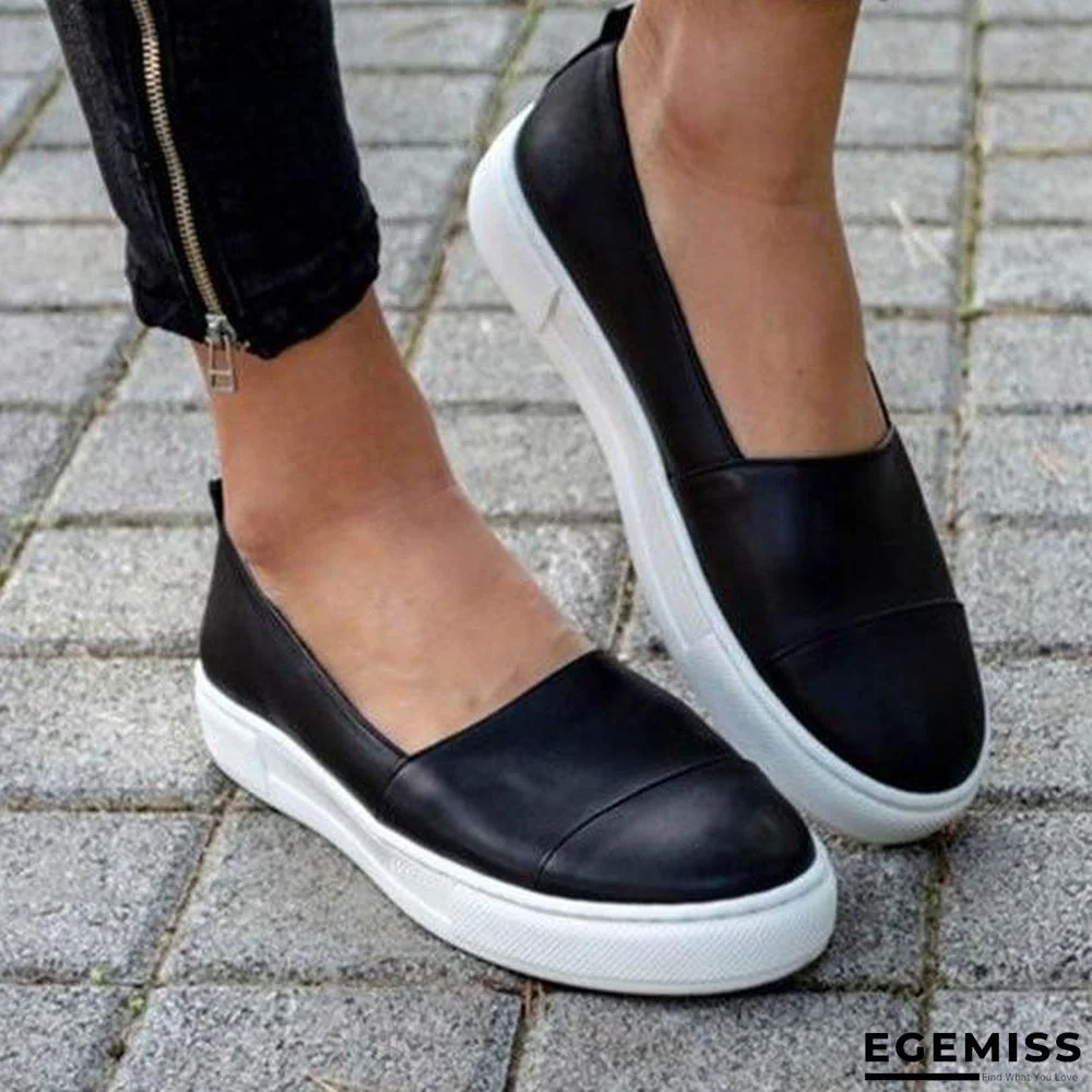 Women Flat Slip on Shoes Loafers Mocassin Platform Shoes | EGEMISS