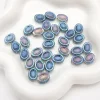 Flashing Crystal Oval Glass Beads DIY Jewelry Accessories