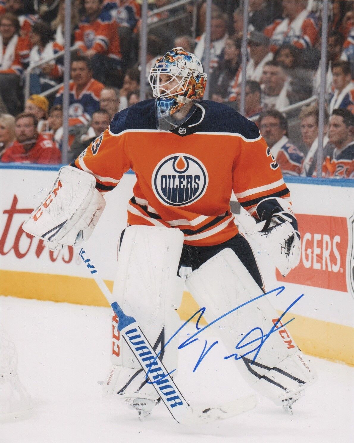 Edmonton Oilers Cam Talbot Autographed Signed 8x10 Photo Poster painting NHL COA #4