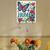 (US Local)Butterfly DIY Diamond Painting Art Hooks No Hole Punching Wall Decor Kit
