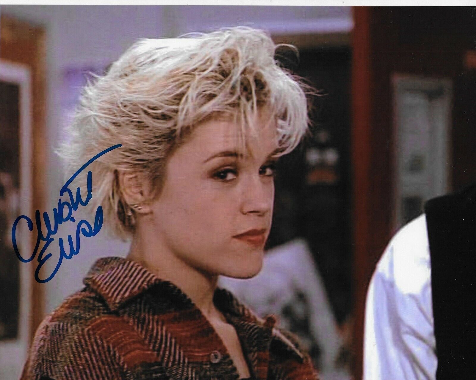 Christine Elise Beverly Hills 90210 Original Autographed 8X10 Photo Poster painting