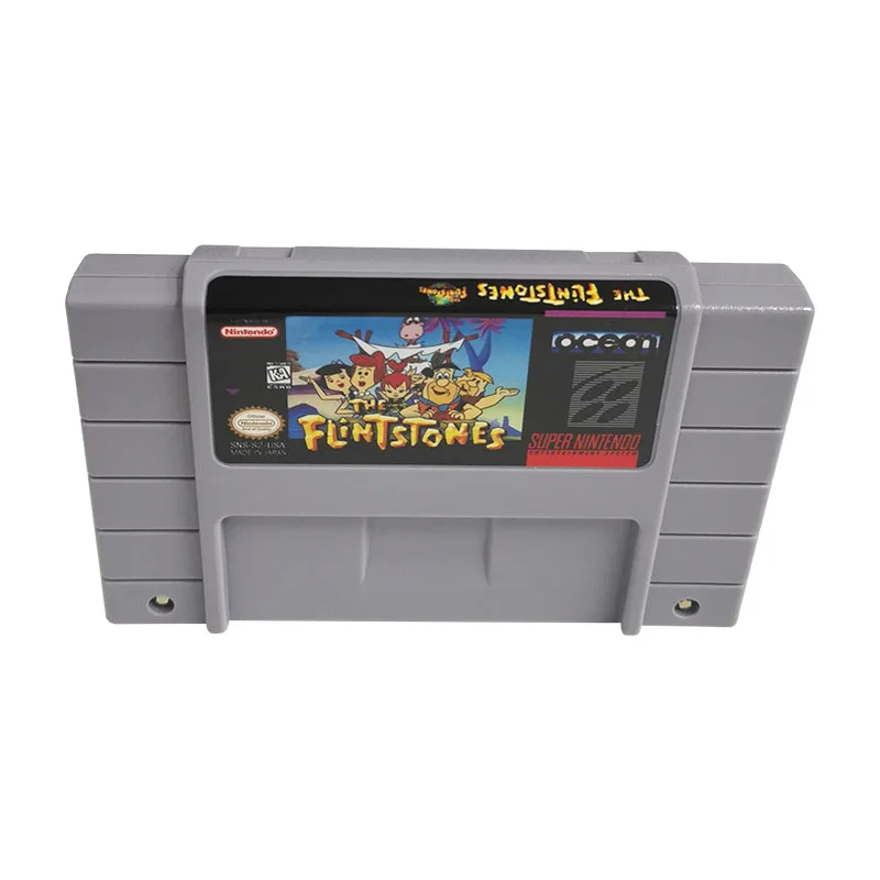 The Flintstones SNES For Super Nintendo Entertainment System - 16 Bit US Version Game Cartridge