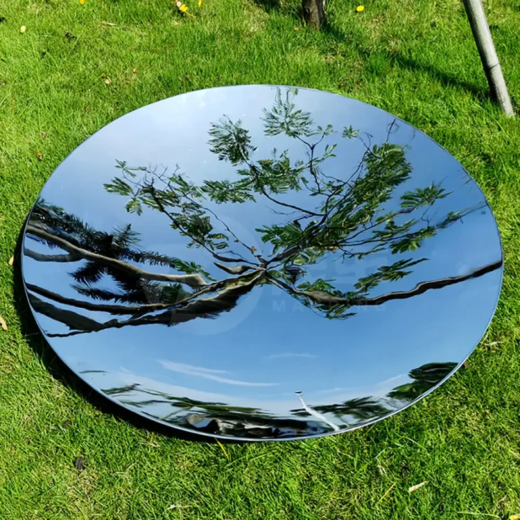 Mirror polished stainless steel concave convex disk hemisphere dome