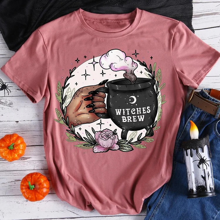 Witches Brew Halloween T-Shirt-06878