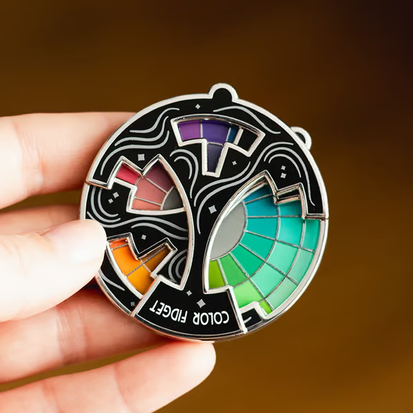 Color Fidget Enamel Pin